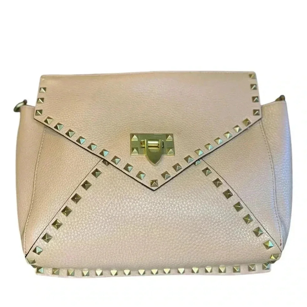 VALENTINO GARAVANI Vitello Rockstud Hype Shoulder Bag. - Picture 3 of 13